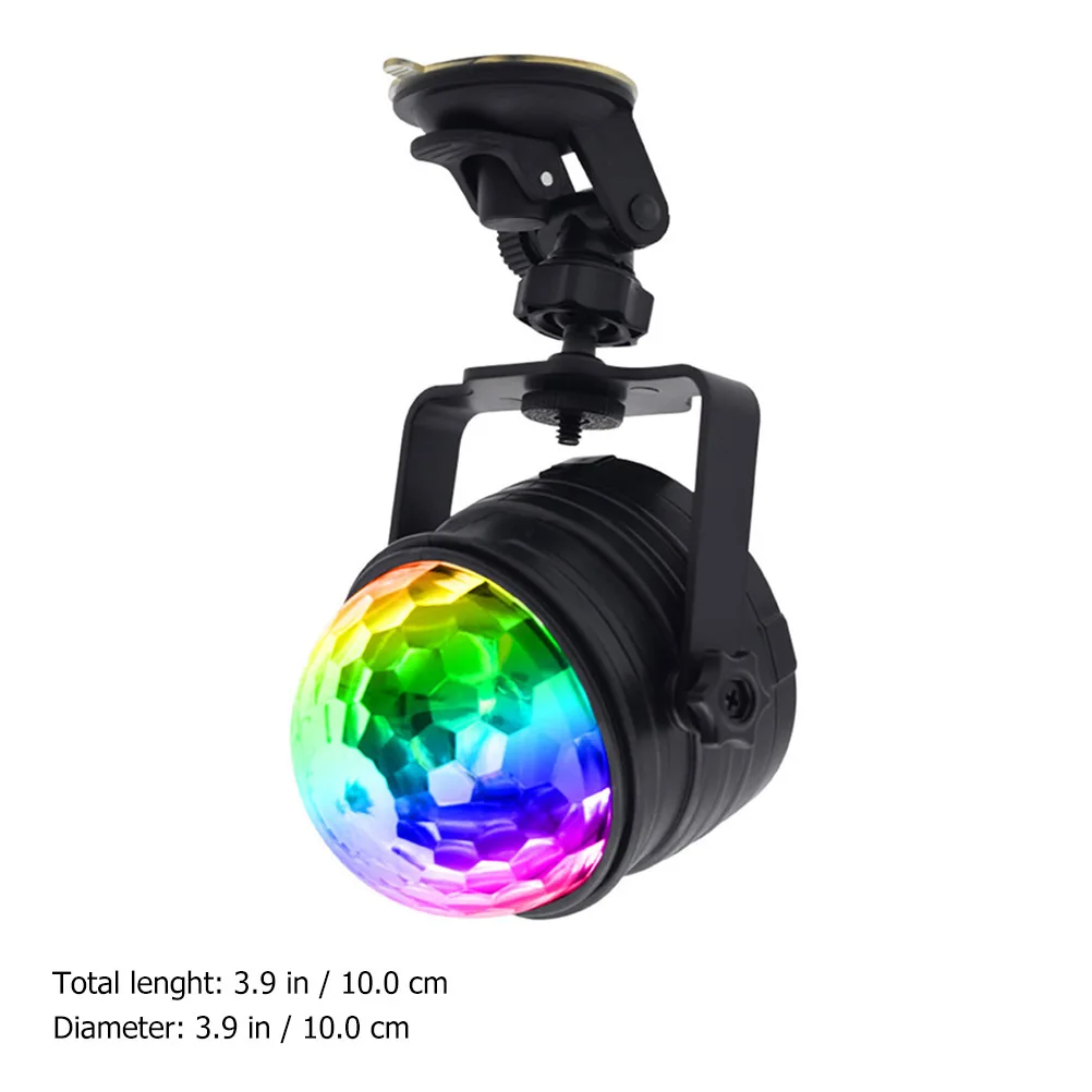 

USB 9W Rgb Sound Control Disco Ball Party Light Auto Running Strobe Lamp Par Light Stage Lighting for Birthday Dance Karaoke