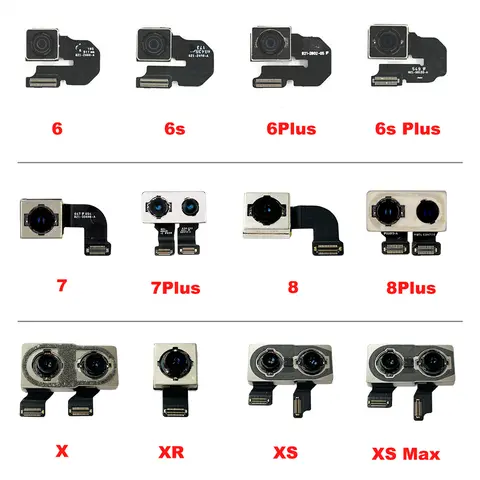 New Back Rear Camera With Flex Cable For iPhone 6 6S Plus 7 8 Plus X XR XS MAX 11 11 Pro 11 Pro Max Replacement Parts