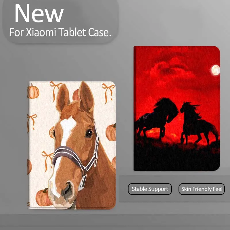 

Red Sunset Two Horses Tablet Case For Xiaomi Redmi Mini Pad SE K 2 4 5 6 7 8 2023 2025 11 8.8 11.2 10.1 Pro Gift