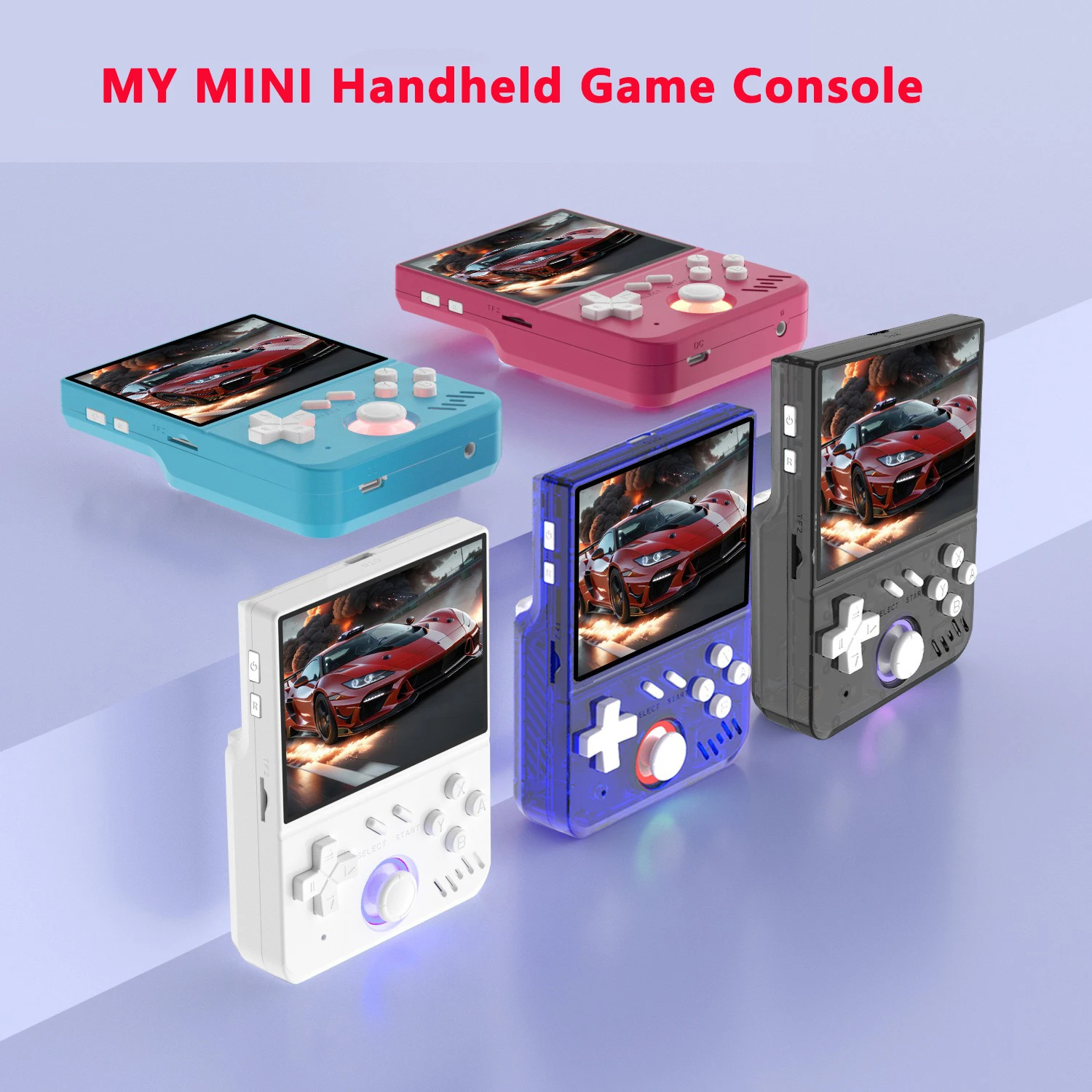 Minha mini console de jogo portátil retrô, tela ips de 3,5 polegadas, mini reprodutor de vídeo portátil, 128gb, 15000 jogos