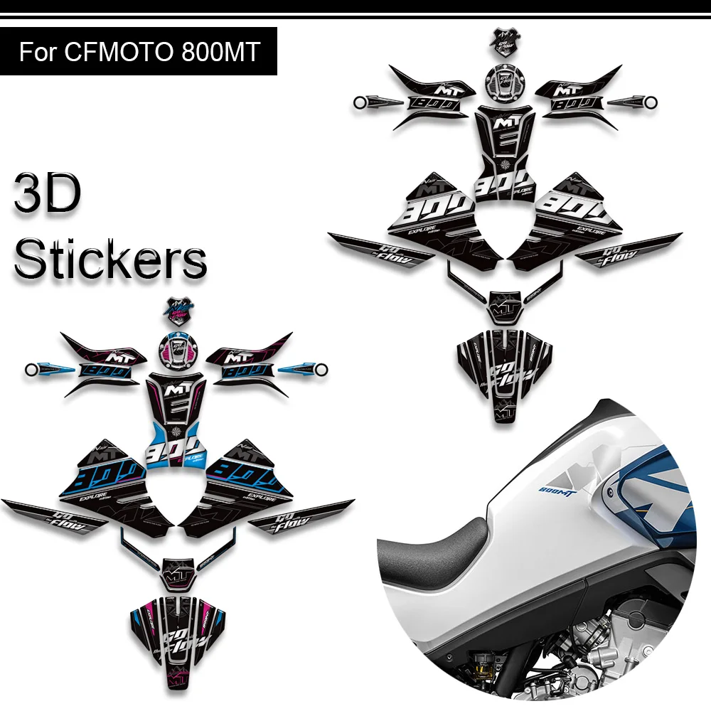 

Motorcycle Stickers For CFMOTO 800MT Adventure Sport Explore Tank Pad Grips Kit Knee Fairing Fender Stickers Decals Protector