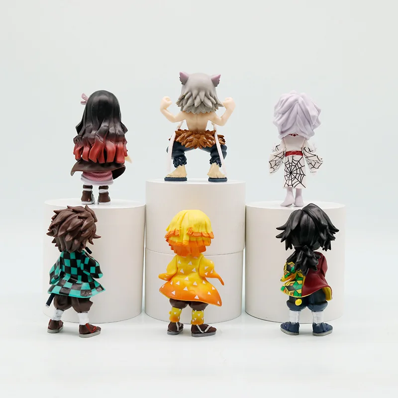 Demon Slayer Tanjiro Kamado Nezuko anime figura de dibujos animados caja creativa estatua personalizada modelo ornamento regalos sorpresa