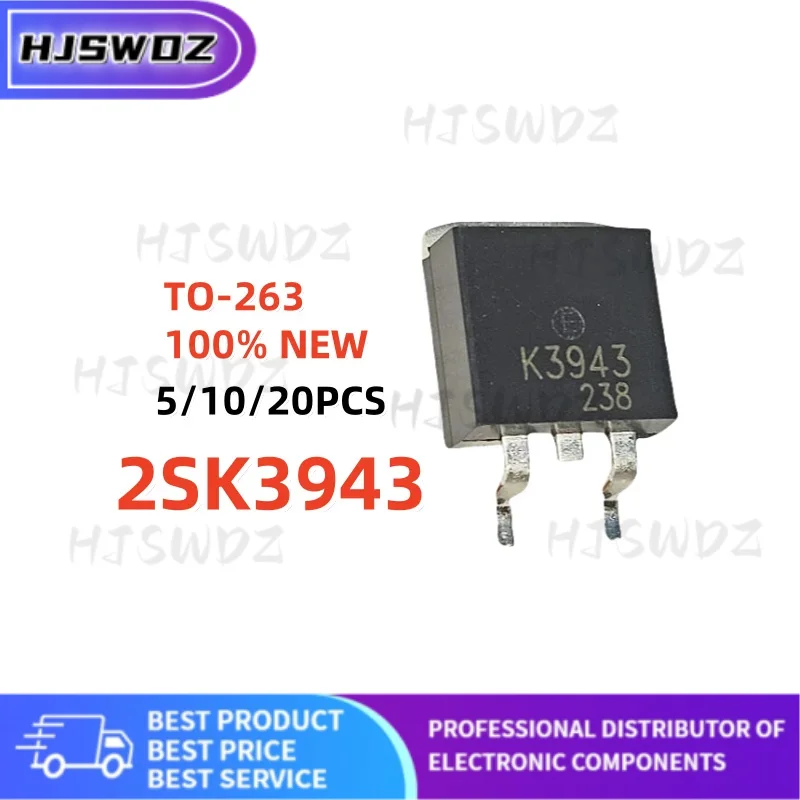 5-10-20 piezas 2SK3943 K3943 TO-252 30V 60A MOSFET de canal N para convertidores de DC-DC nuevo en Stock
