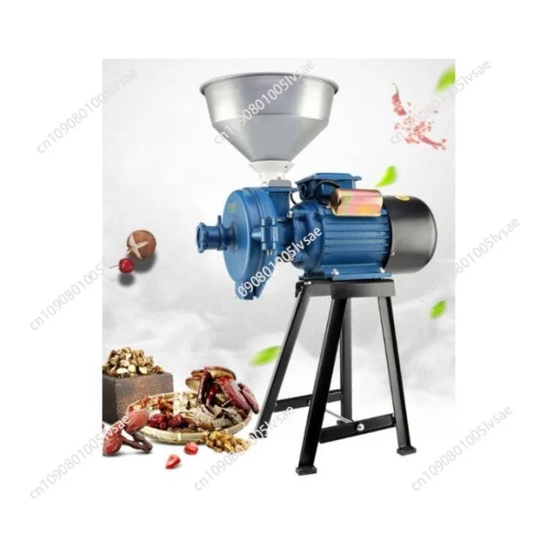 New corn grinder household 220V pulverizing wet and dry dual-purpose small commercial grain ultrafine grinder