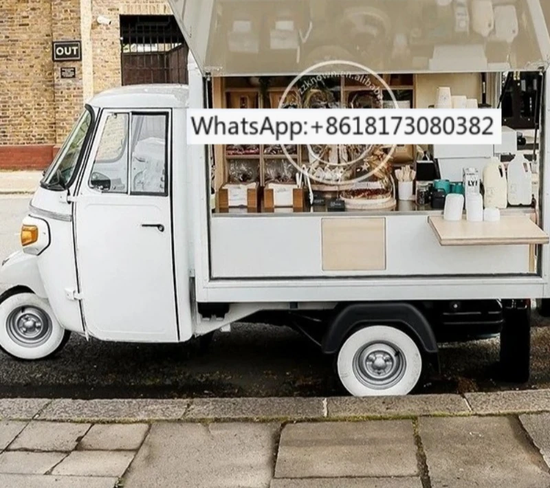 Food Tricycle  For Sale Electric 3 Wheels Coffee Bar Food Truck