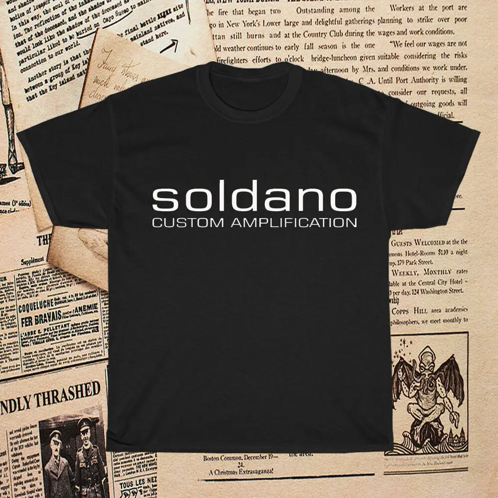 Soldano Custom Amplification  Men's T-shirt    Tees High Quality 100%Cotton Short Sleeve