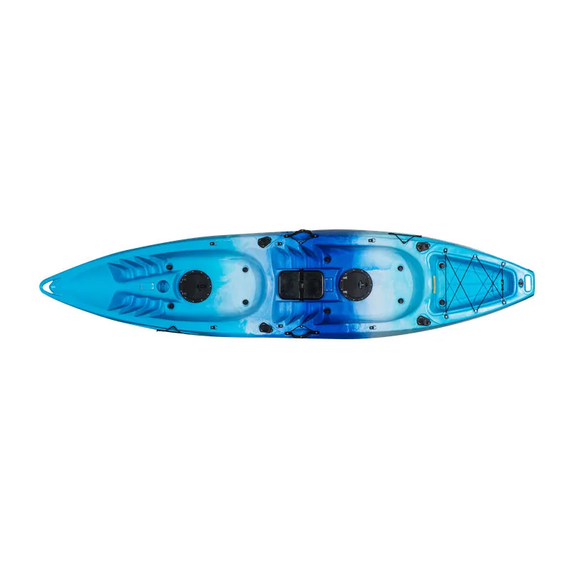 Kunststoff-Hartboot, verdicktes dreifaches Freizeitboot, Kanu, Rudern, Doppelkajak