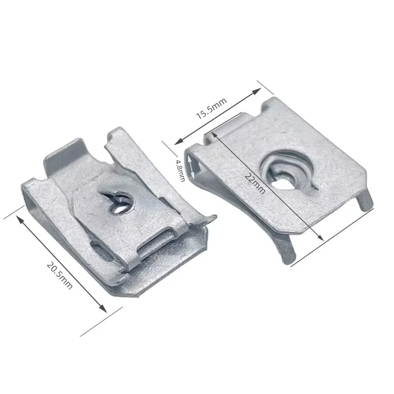 51717065773 10PCS R-28 Metal nut fix clamp base gasket suitable for front wheel arch lining fend chassis of BMW car 07147330002