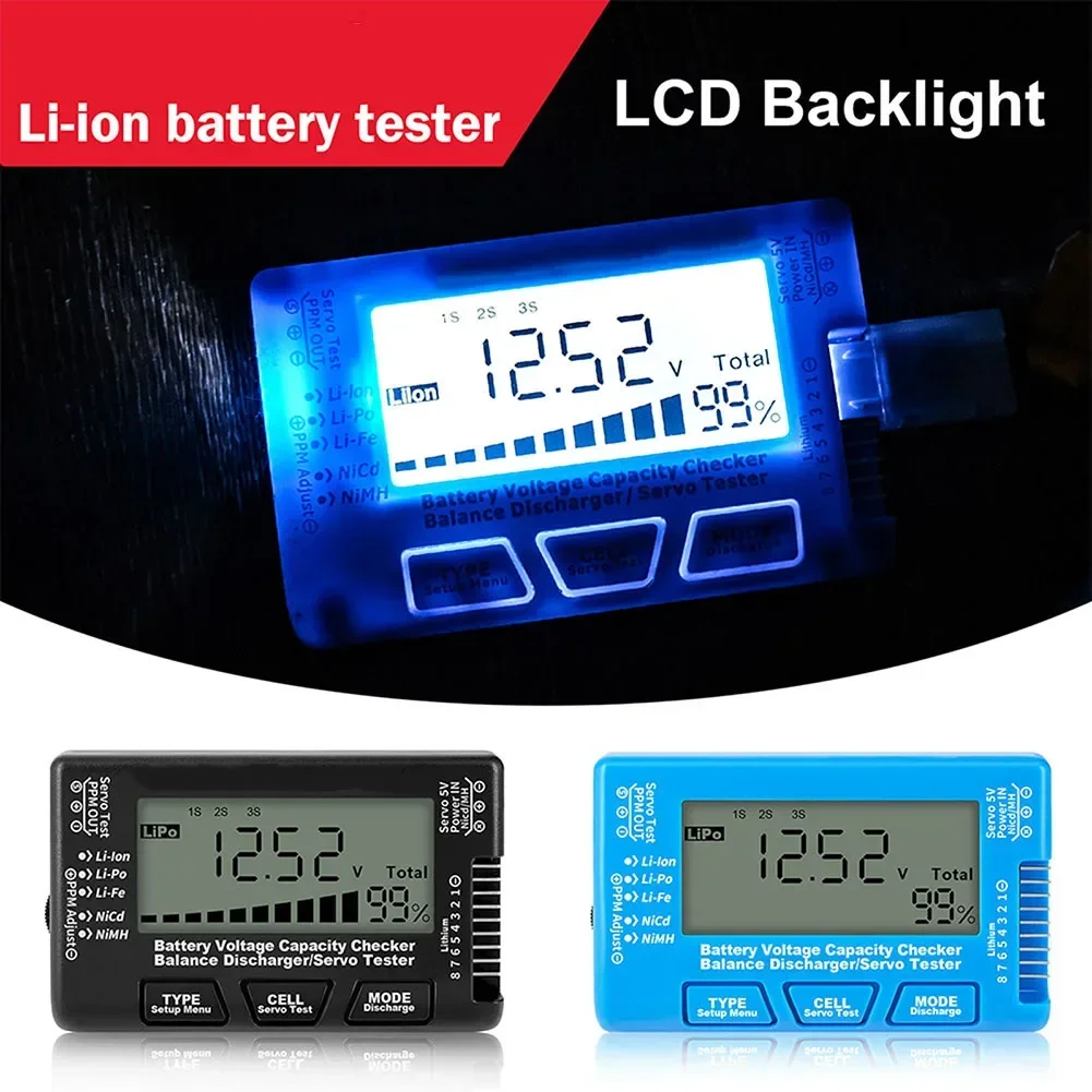 

RC LCD Digital Battery Capacity Checker-CellMeter RC CellMeter8 CellMeter 8 2-8S Servo LiPo Li-lon NiMH Battery Tester