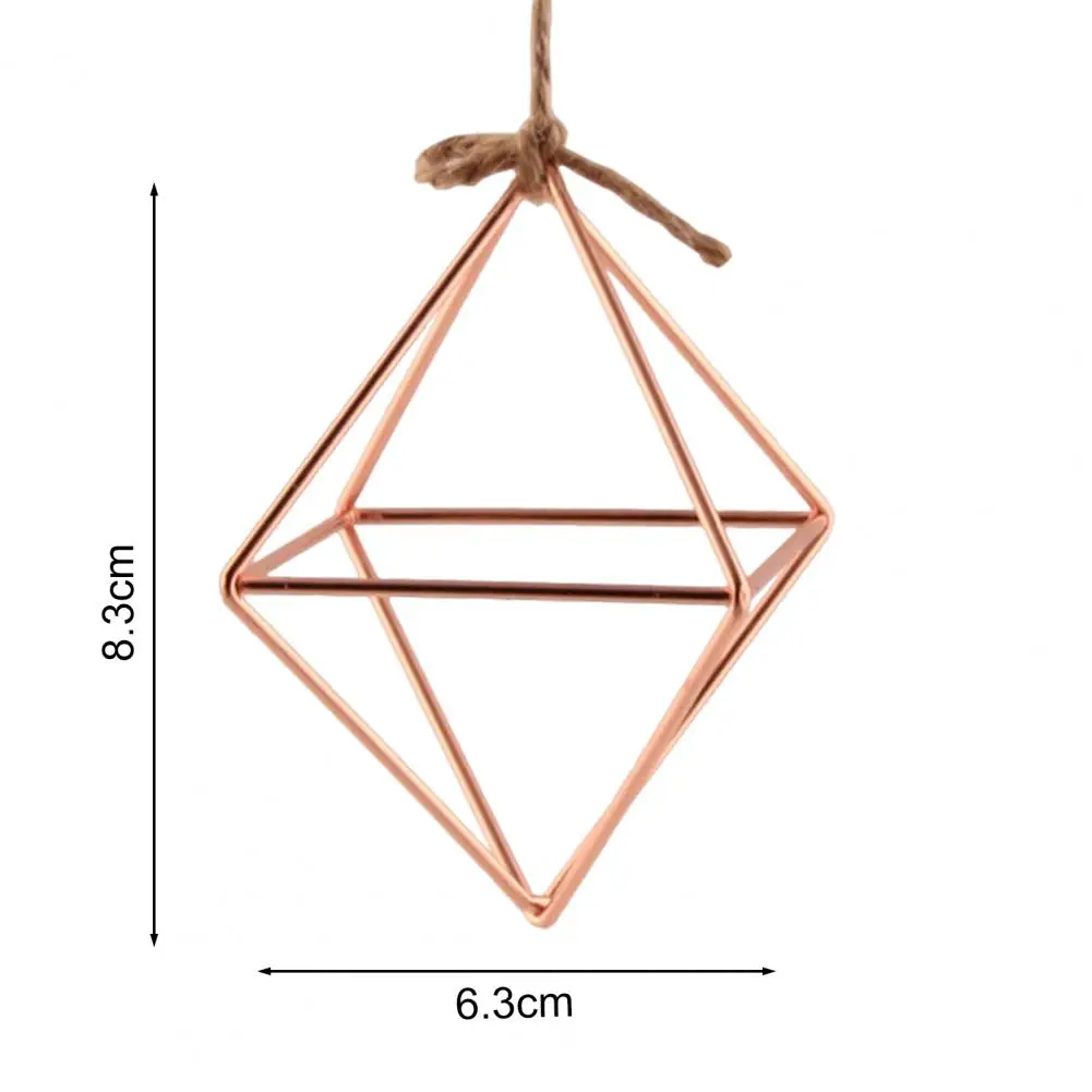 Estaciones de propagación, Terrario de vidrio, maceta de macramé geométrica, pared de bolsillo, soporte de planta de aire para patio, decoración del