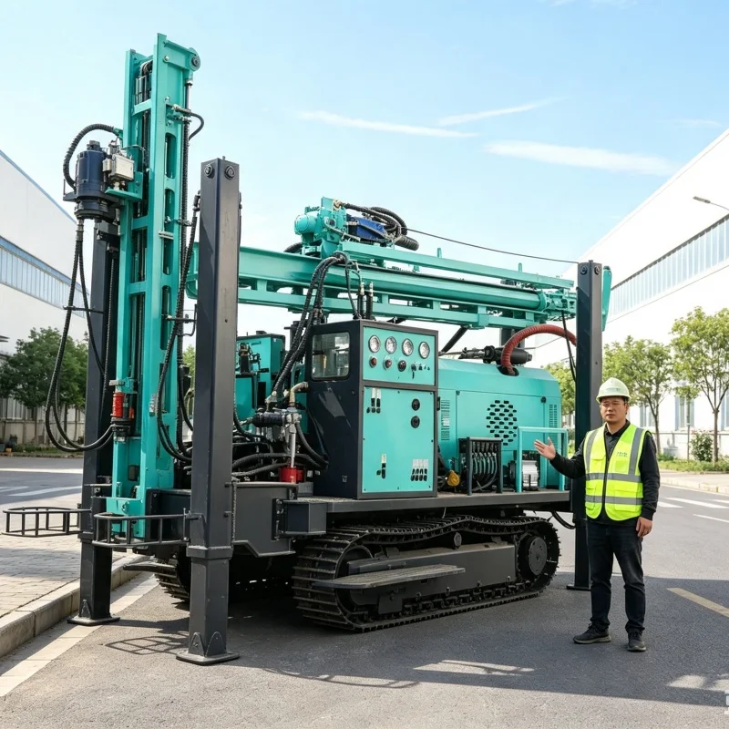 Customized CE Certified High-Quality Mini Drilling Rig, Popular Multi-Functional Farm Well Drilling Equipment