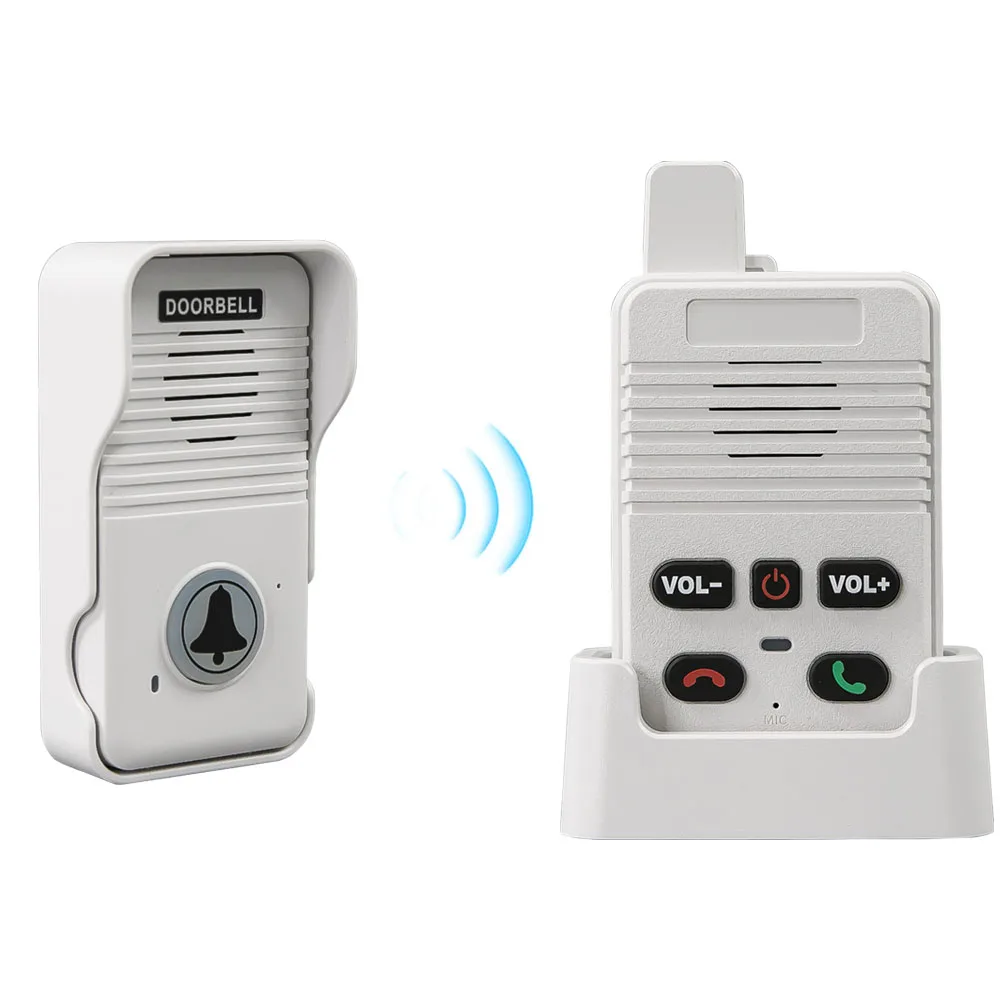 

200 Meters Range Hand Free Two Way Wireless Doorbell Waterproof Home Apartment Intercom Factory Office Intercom System Doorbell