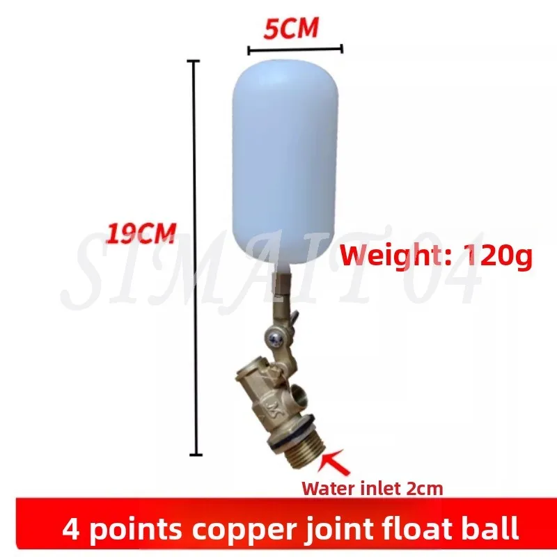 

1PCS 1/2 Inch Float Valve, for Pond Float Valve Shutoff Auto Fill for Livestock Tanks, Aquariums Water Float Valve