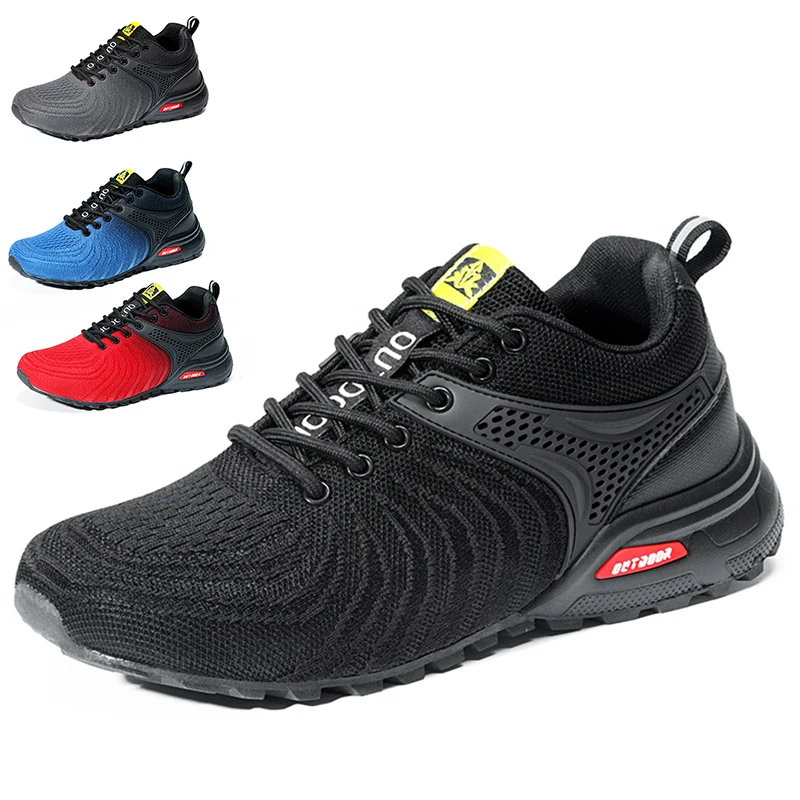 

YUYIN Hiking Shoes for Men Breathable Mesh Outdoor Trainers Trekking Sneakers Climbing Cycling Trekking Hunting Tactical Sneakes