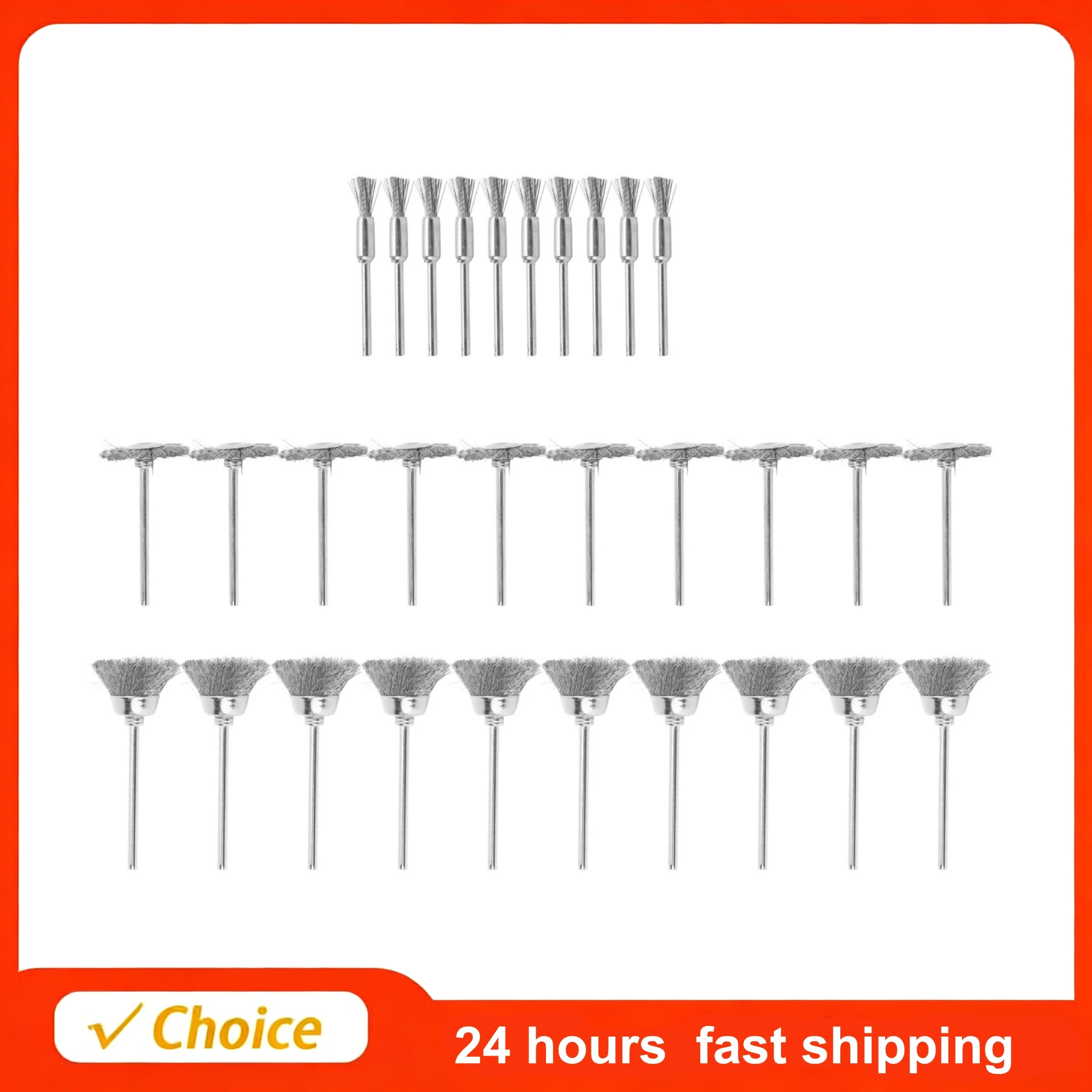 

10Pcs Wire Wheel Brush Set for Polishing Cleaning Drill Wire Wheel/Cup Brush Electric Cup Stainless Steel Drill Accessories