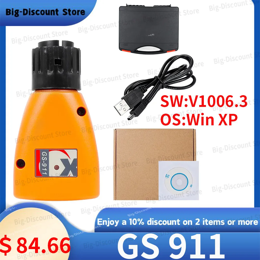 

New GS-911 Diagnostic Tool For BMW Motorcycles V1006.3 Emergency Scanner GS911 Professional Engine Analyzer tools