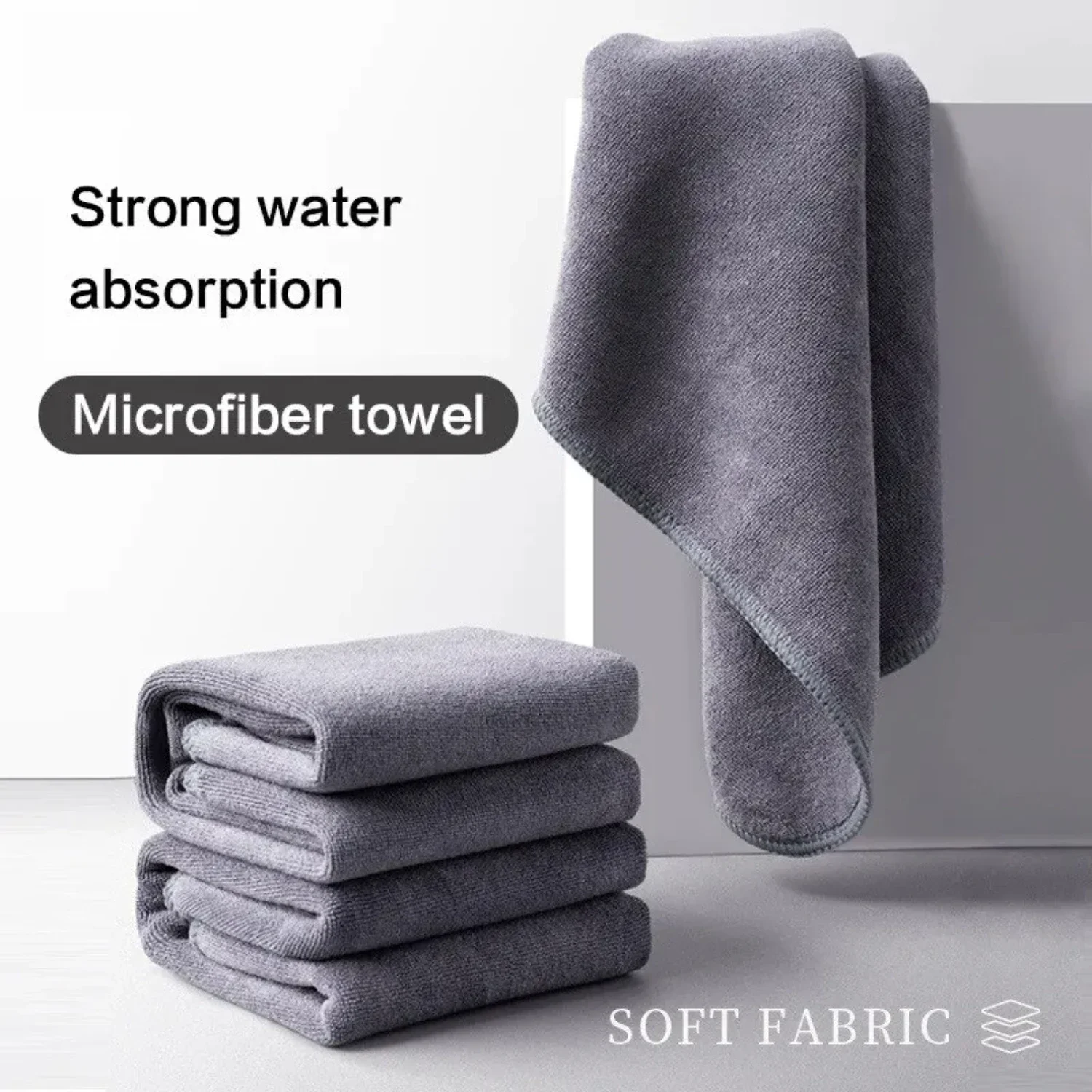 High End Soft and Absorbent Microfiber Car Wash Towel for Cleaning and Drying - Hemming Car Care Cloth Ideal for Perfect Detaili