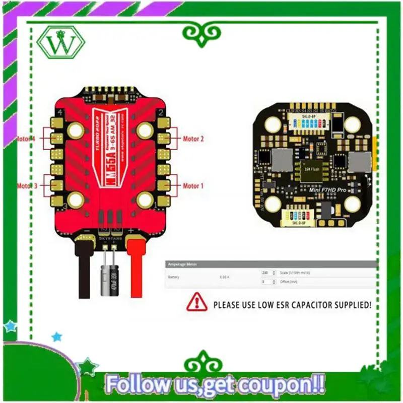 

Reliable-F722 Mini Stack Flight Controller AM32 55A 4IN1 ESC 20X20 3-6S Built-In OSD For FPV Freestyle Drones Parts