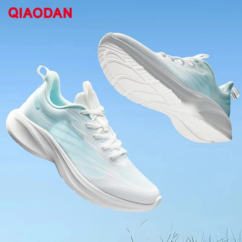 QIAODAN Light Speed LITE Running Shoes for Women 2025 Mesh Breathable Lightweight Outdoor Sport Jogging Sneakers XM26240221