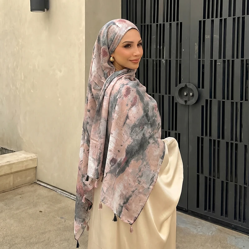 

Designer Brand Women Scarf Paisley Print Lady Shawls Cotton Feeling Soft Oversize Hijabs Neck Headband Tassel Foulard 2026