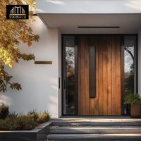 Sixinalu Entrance Doors Safety Aluminum Alloy Profile Exterior Entry Front Casement Door Swing Panel Home Decor Household Custom