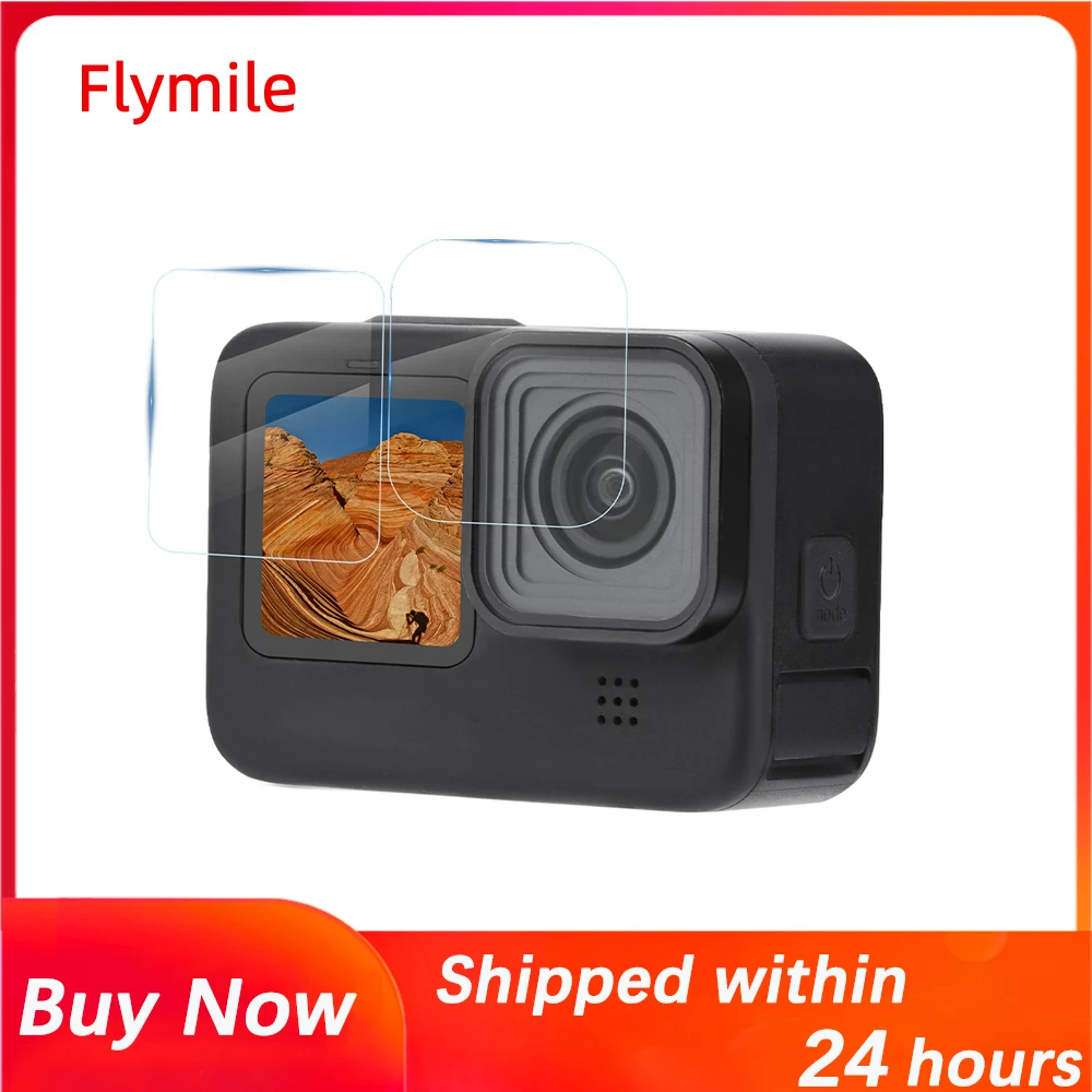 

Flymile AR Антибликовая Защитная пленка для GOPRO 9/10/11/12 устойчивая к царапинам маслостойкая пленка для объектива камеры полноэкранная пленка HD