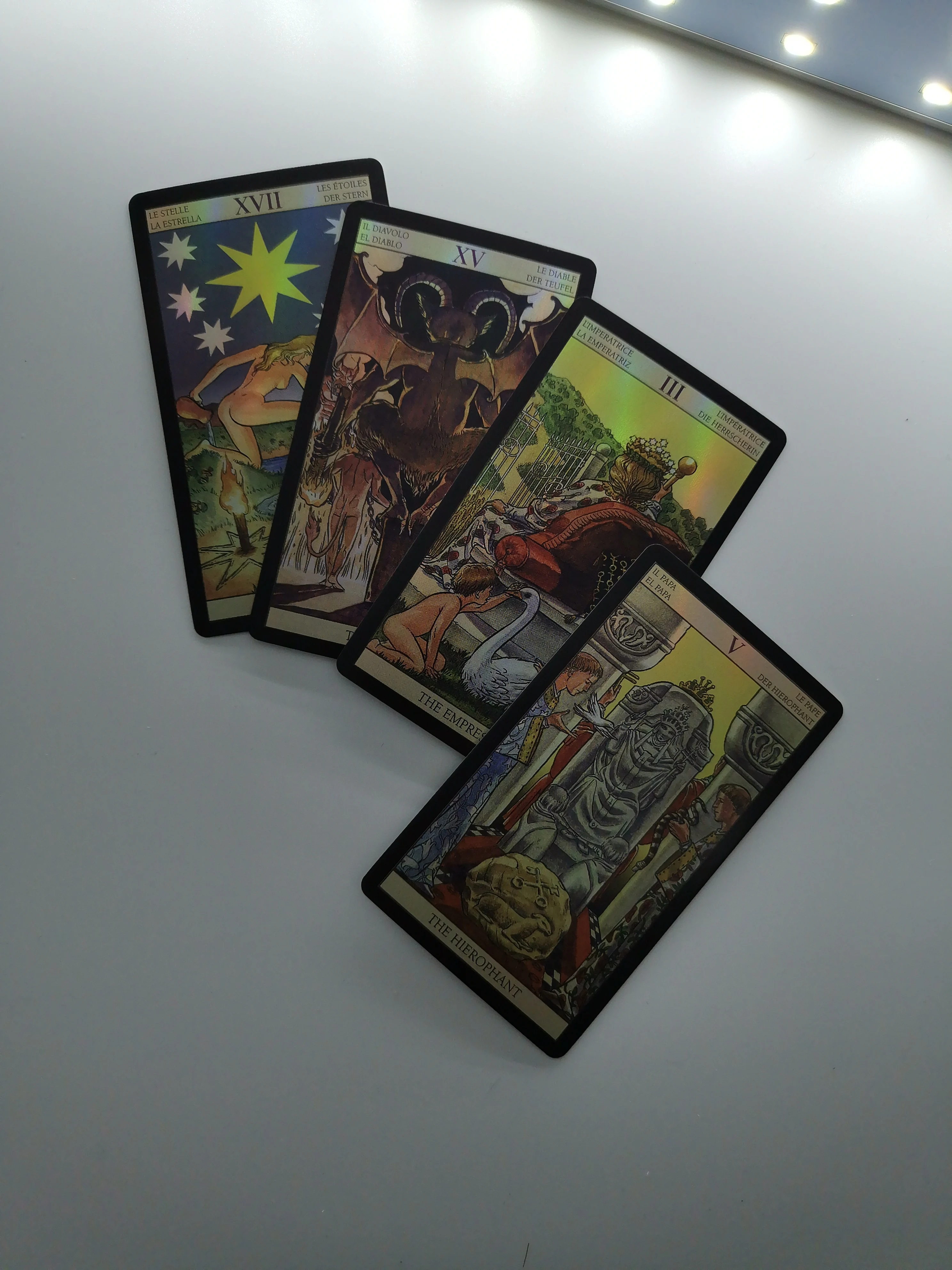 Tarot Card Set for Beginners Card Game Deck Oracle Board Divine Guidebook  English TAROT  French German Spanish Russian TAROT