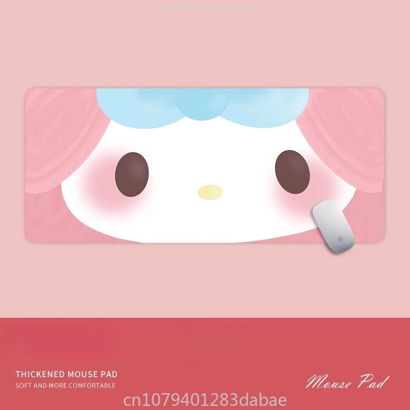 

Pink Cute Girl PU Leather Mouse Pad Oversized Strawberry Winnie The Pooh Bear Cartoon Office Table Mat Boys Anime Tablecloth
