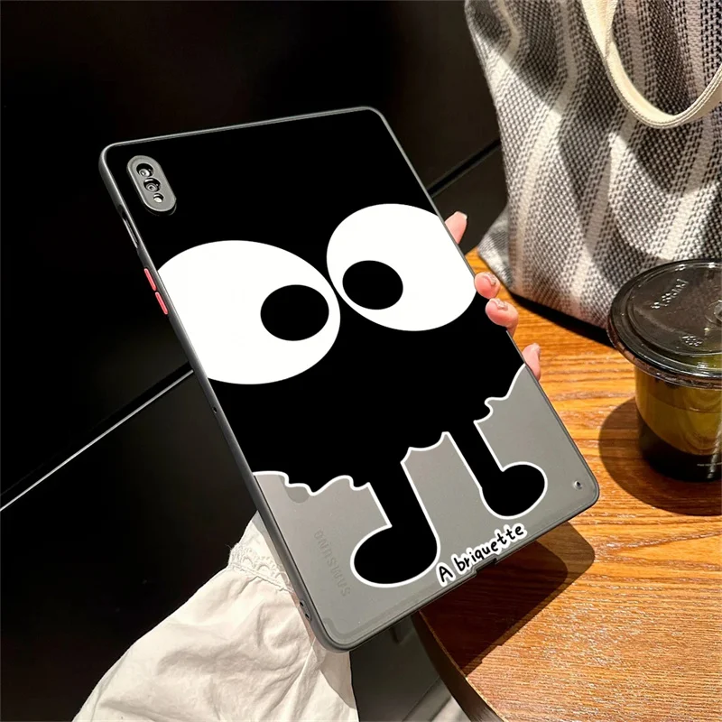 for Samsung Galaxy Tab A8 SM X200 X205 S9 FE S7 S8 Plus 12.4 A7 Lite S6 Lite 10.4 Tab A 8.0 T290 Cute Cartoon Eyes Matte Cover