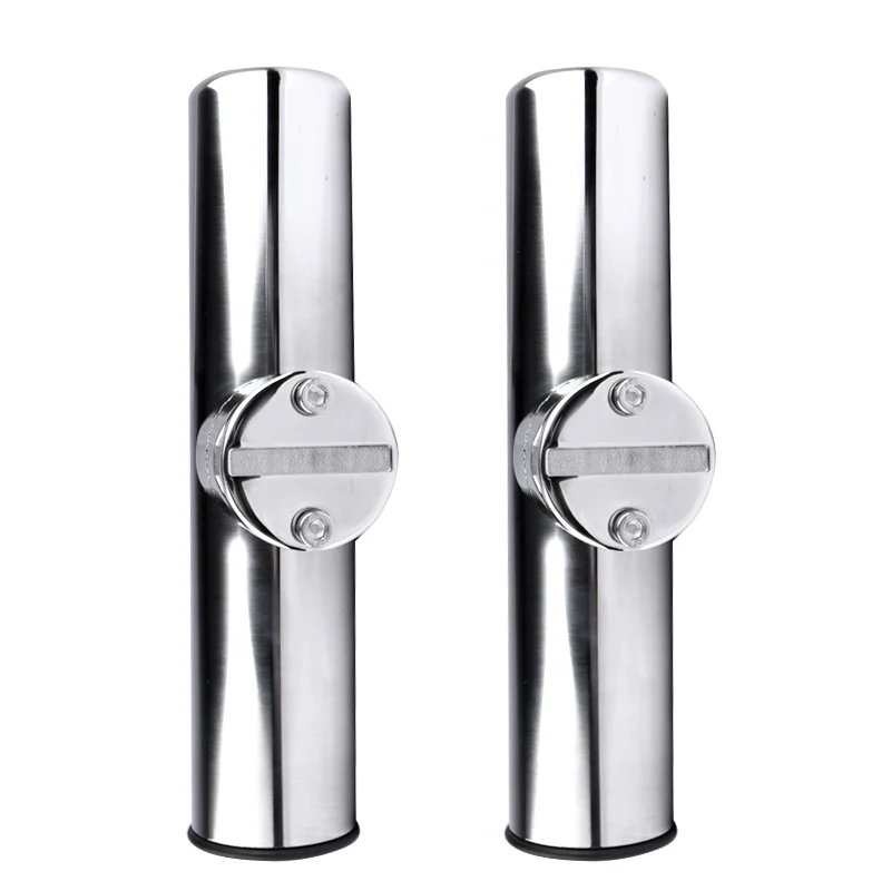 

2PCS Boat Accessories marine stainless Boat Stainless Steel Clamp On Fishing Rod Holder Rails 7/8'' to 1'' Tube yacht accessorie
