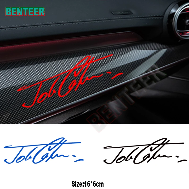 JCW Signature Car Interior sticker For MINI COOPER CLUBMAN COUNTRYMAN PEACEMAN R50 R52 R55 R56 R57 R58 R59 R60 F56 F54 F55 F60