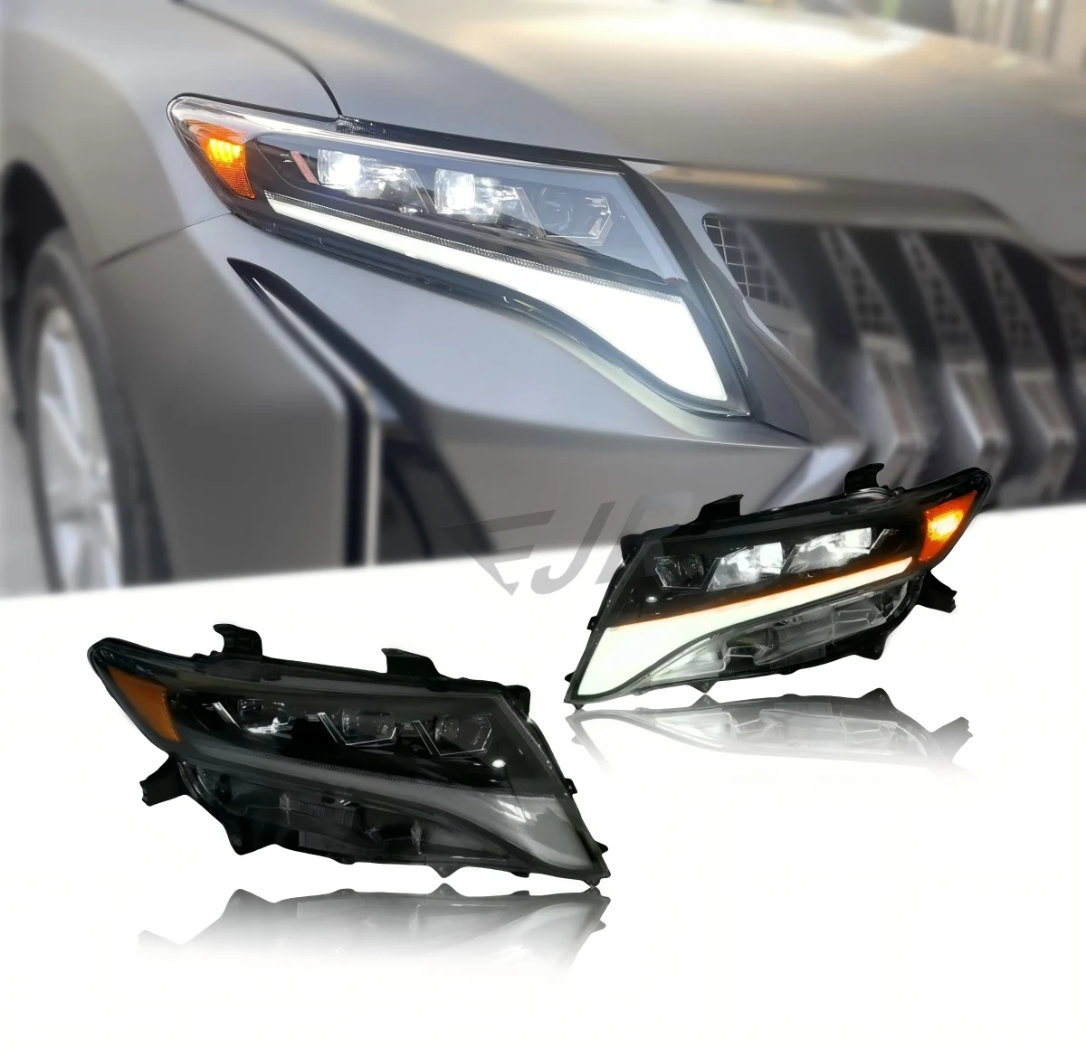 LED Headlight for Toyota VENZA 2009-2015 Start up Animation DRL Rear Back Lamps Assembly