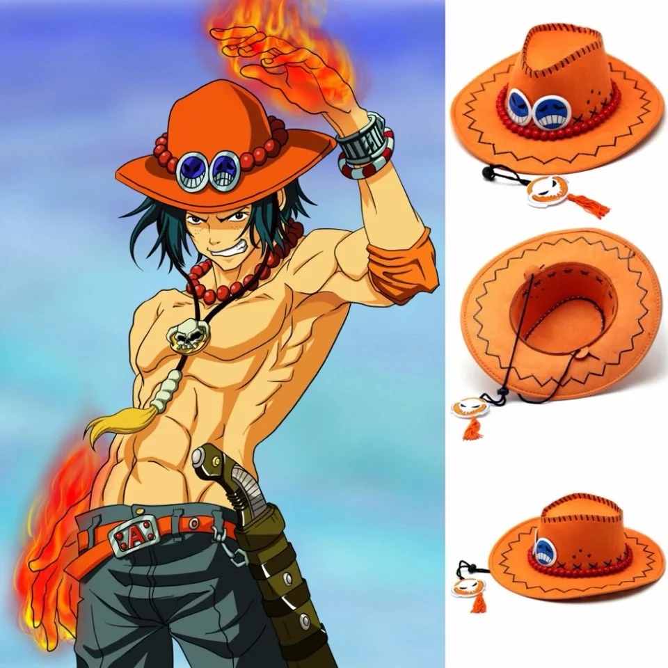 ONE PIECE Portgas D Ace Monkey Luffy Tony Tony Chopper Trafalgar Law Hat Cosplay Adult Unisex Cap Cartoon Costume Accessories