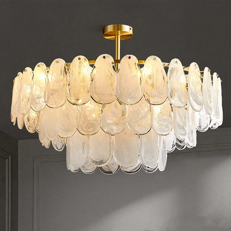 

Postmodern Luxury LED Chandelier Crystal Simple Modern Chandelier Living Room Dining Lighting Designer Creative Art Pendant Lamp