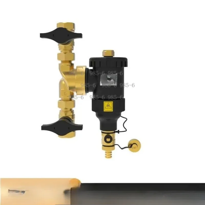 Wall hanging boiler accessory magnetic front filter, specially used for underfloor heating system