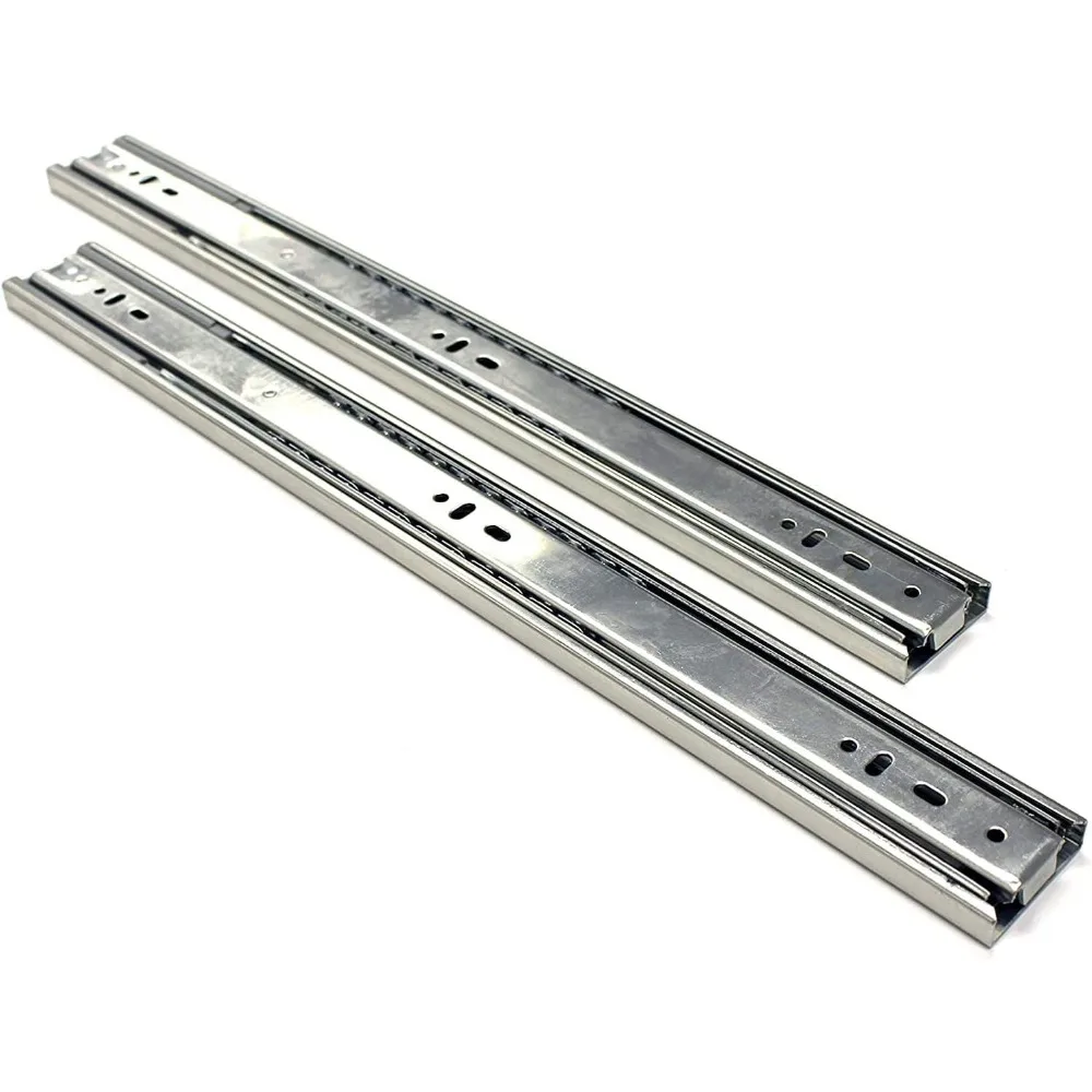 تمديد كامل 18 بوصة لينة إغلاق الكرة تحمل الجانب جبل درج الشرائح لخزائن إطار الوجه مع آلية الإغلاق الذاتي