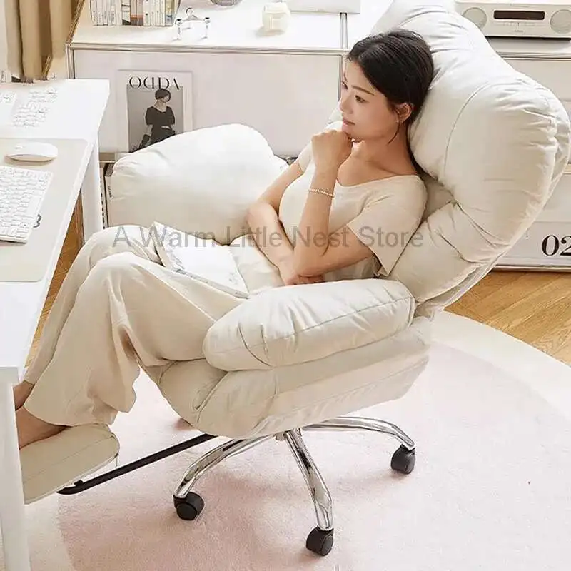 

Nordic Arm Office Chair Cushion Comfortable Lounge Modern Lazy Mobile Desk Office Chair Salon Silla Oficina Salon Furniture