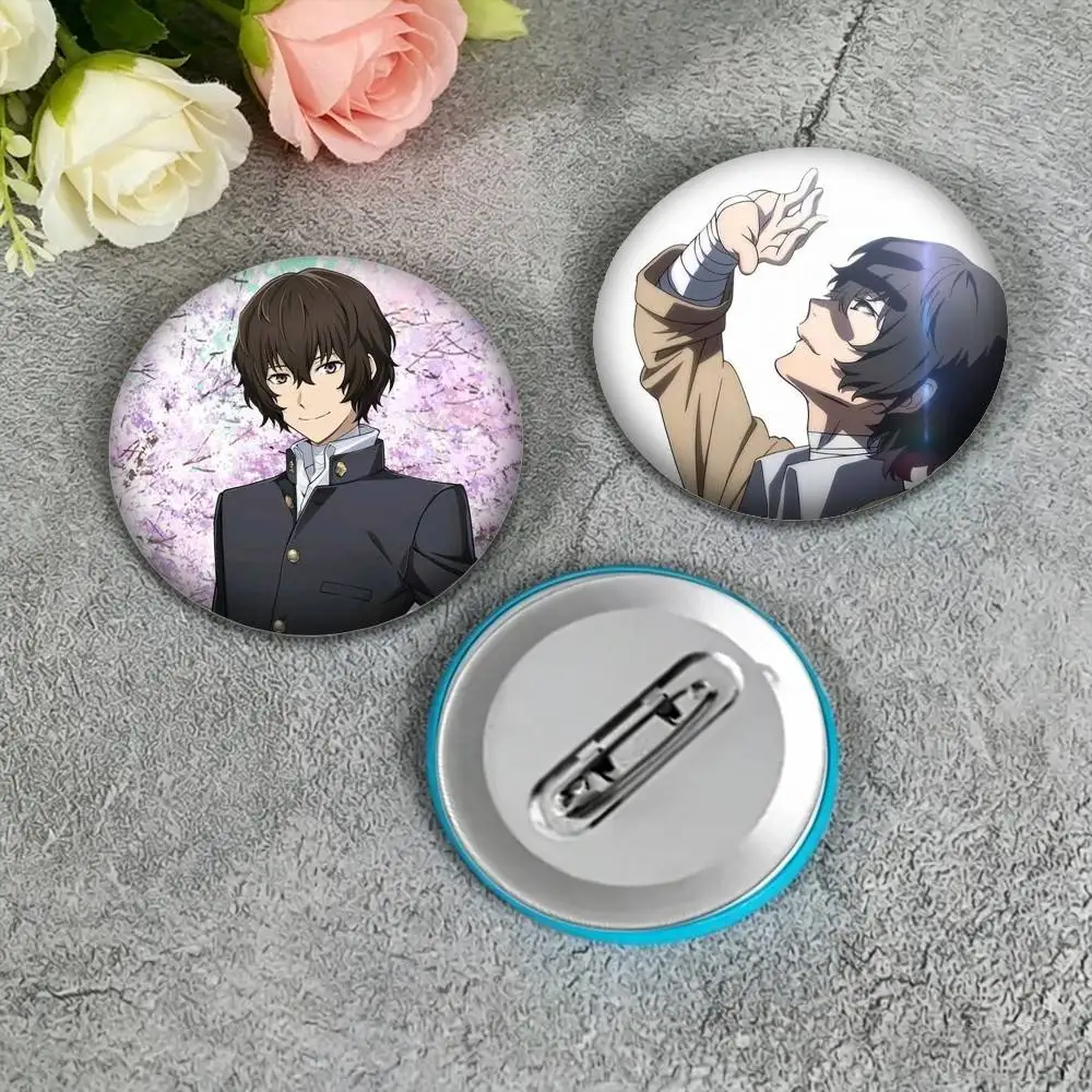 B-Bungo Stray Dogs D-Dazai Suicide  25mm 32mm 44mm 58mm 75mm Brooches Badges Pins for Accessories Gift