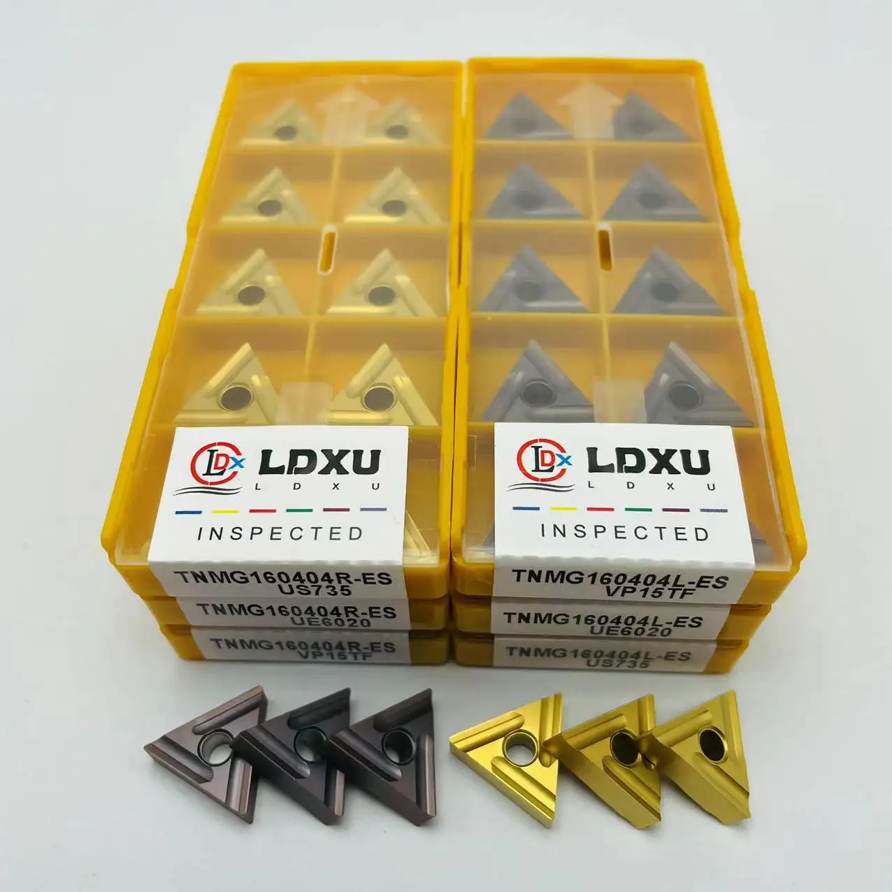 

TNMG160404R TNMG160404L-ES VP15TF UE6020 US735 High quality carbide inserts External turning tool Metal TNMG 160404 Turning tool