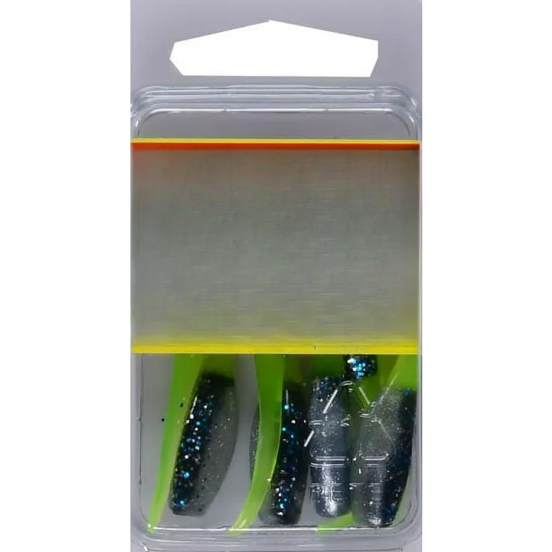 2 Inch Sexee Tail Shad Soft Fishing Lure,Color Blue Grass