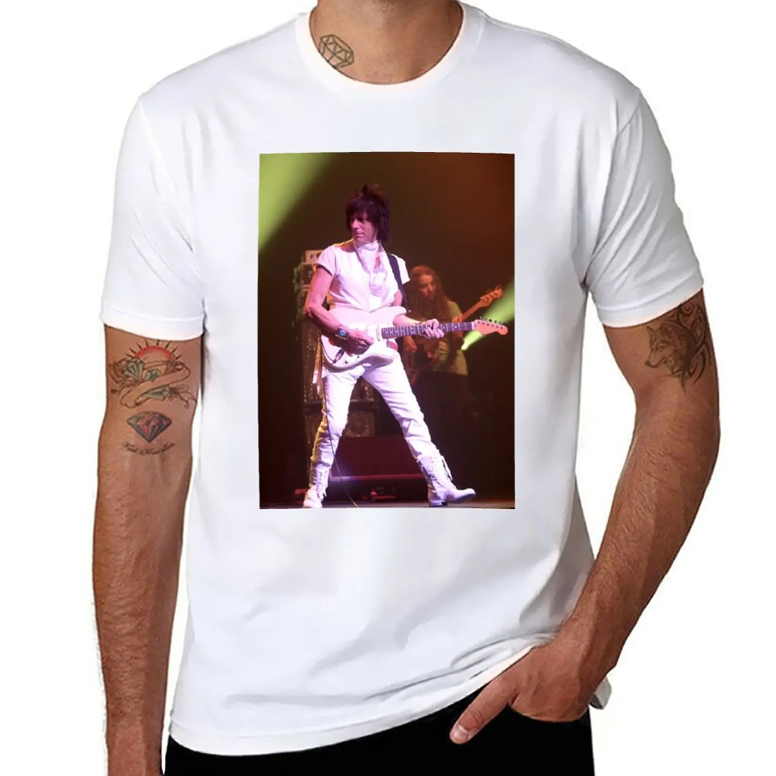 

New Jeff Beck Photograph T-Shirt plus size tops aesthetic clothes sports fan t-shirts slim fit t shirts for men