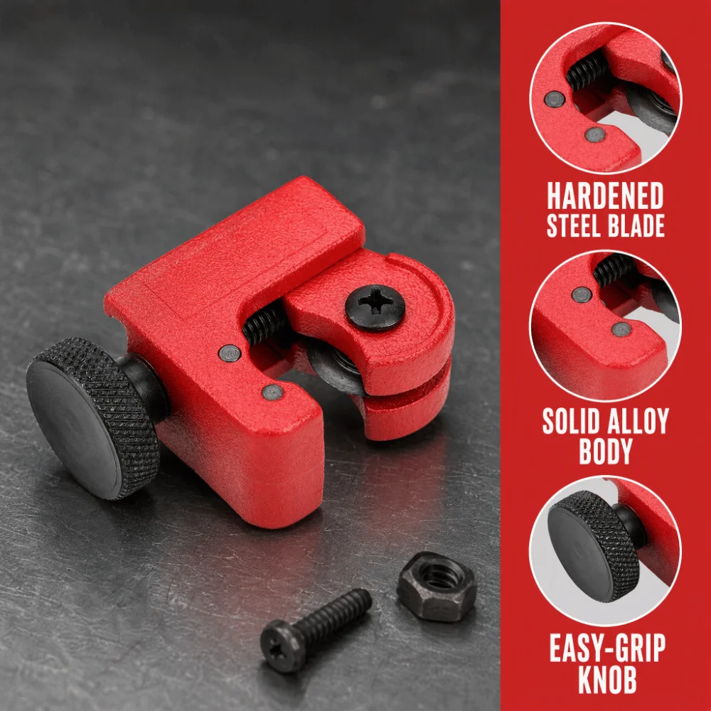 3-22mm Cut Diameter Pipe Tube Cutter High Speed Steel Wheel 2.36x1.57in Size Mini Cutter Handheld Design Industrial Grade
