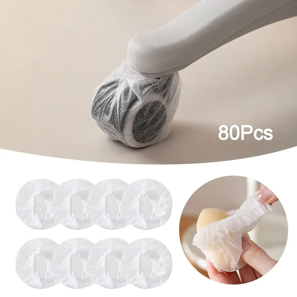 80Pcs Disposable Luggage Wheels Protector Elastic Anti-slip Suitcase Wheels Protection Cover Wear-resistant Shock Absorption