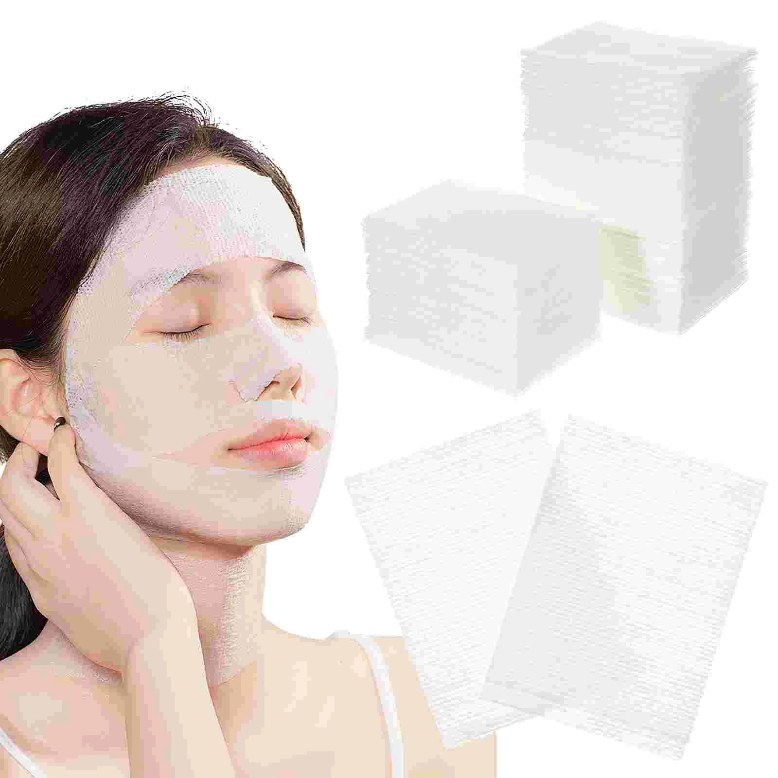 

2 Packs Wet Compress Cotton Facial Pads For Face Toner Make Up Makeup Remover Blank Women