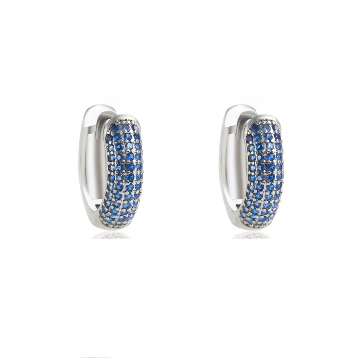 SUNSLL Multicolor Cubic Zircon Roud Hoop Earrings Gold Plated Earring For Women Girls Fashion Party Jewelry Gifts 3 Sizes
