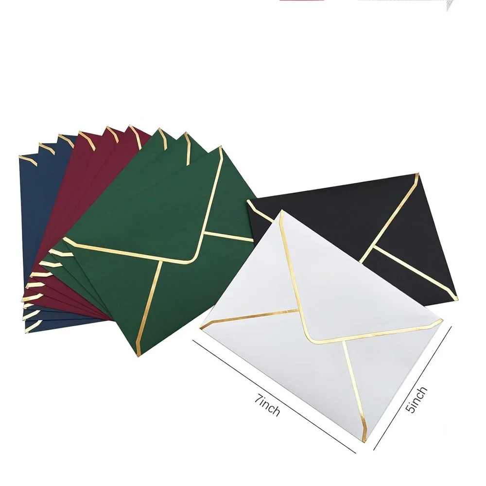 20 sobres de papel A7, sobres para tarjetas de regalo, sobres para invitaciones, papelería, postales de Navidad, bolsa de embalaje para fotos