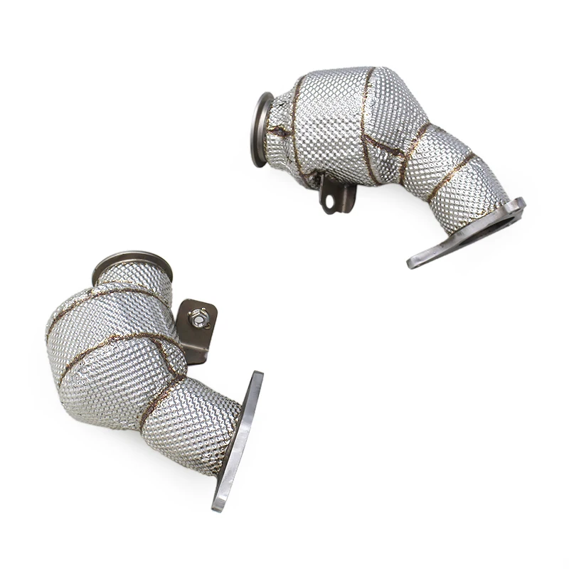 

BSK Street Car Header Downpipe for 400Z 3.0T 2021-2024 Stainless Steel Pipe Engine Turbo Through Exhaust Muffler