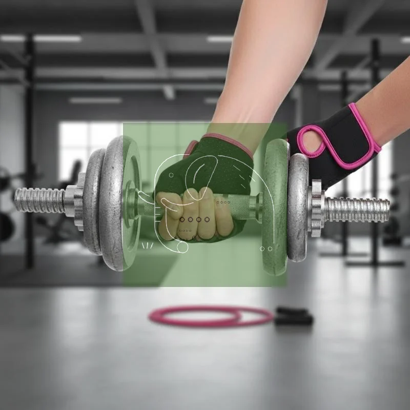 Women Men Fitness Gym Gloves Weightlifting Half Finger Breathable Non-slip Gel Pad Bodybuilding Training Dumbbells Gloves