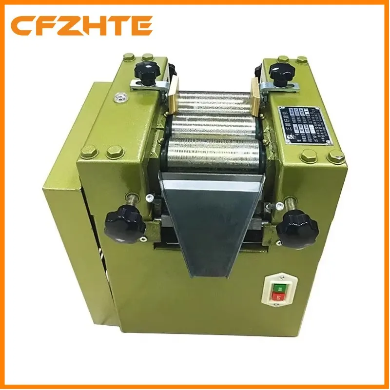Three Roll Grinding Mill Grinder for Lab Applications 125mm Roller 5kg/h 220V