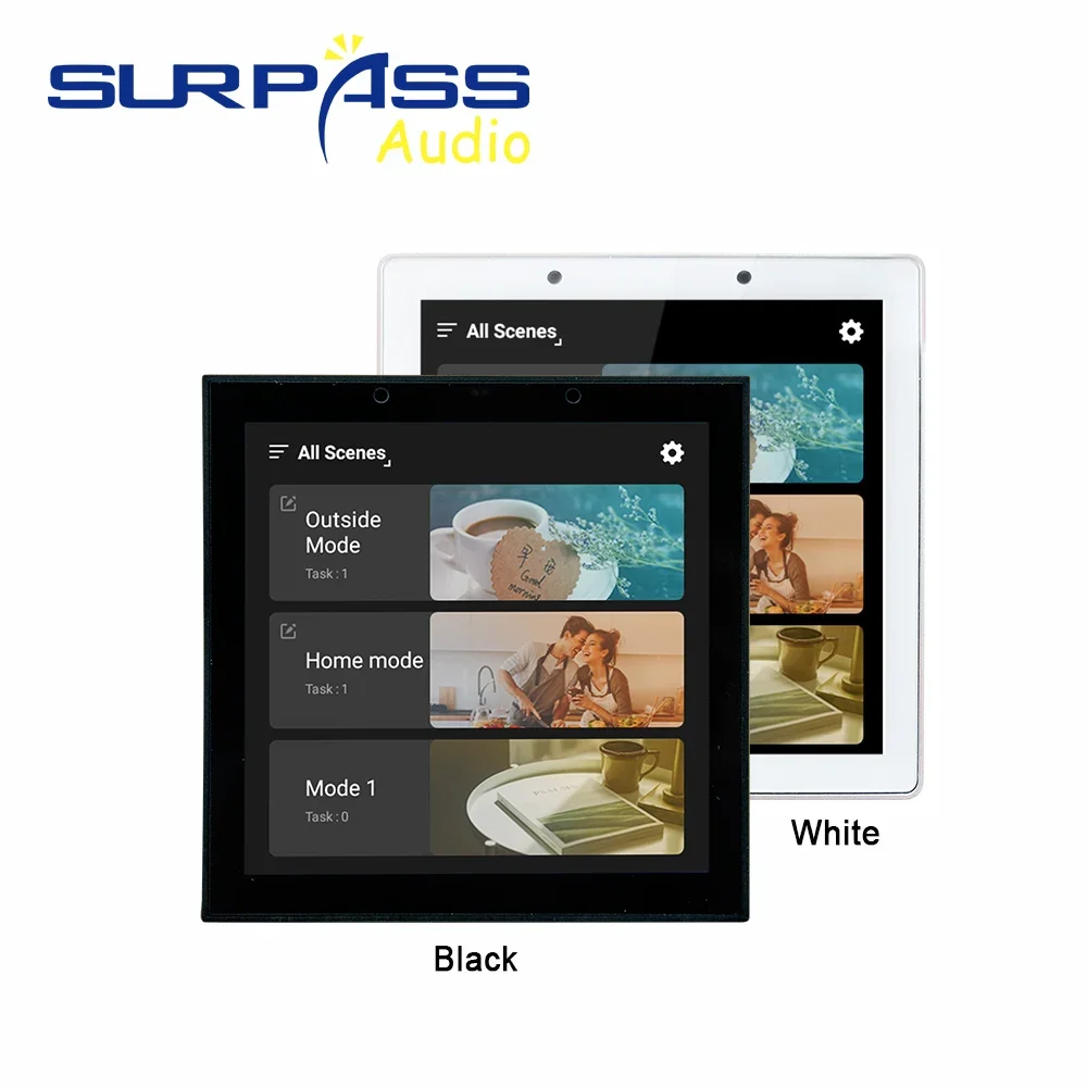 مضخم صوت ذكي WiFi مع نظام أندرويد 8.1 نظام المسرح المنزلي شاشة تعمل باللمس بلوتوث مكبر صوت RMS 15 وات مكبر صوت للسقف #2